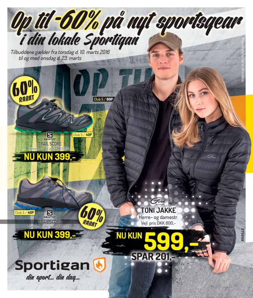 Sportigan katalog - spar op til 60% på nyt sportstøj 1 Sportigan katalog uge 10 2016