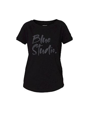 Blue Sportswear Alma Tee T-shirt Sort Dame