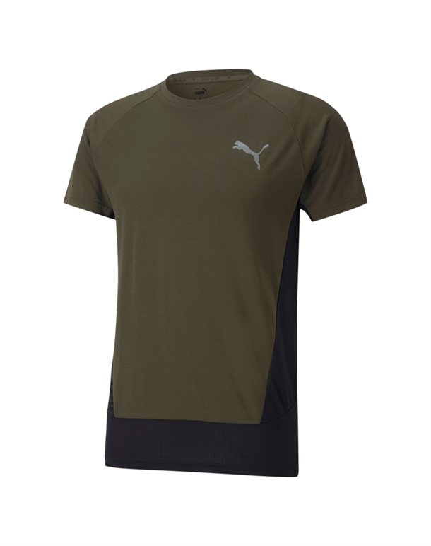 Puma Evostripe T-shirts Army Grøn Herre 1