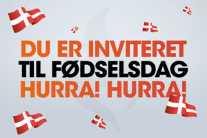 Du er inviteret til fødselsdag!🎉 1