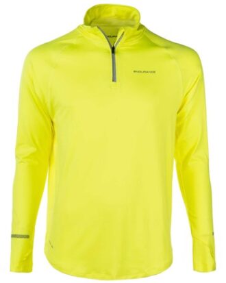 Endurance Løbetrøje Mantum m midlayer neongul herre
