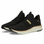 Puma Softride Sophia Fritidssko Sort-Guld Dame