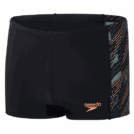 Speedo Hyperboom Badebukser Sort/Grå/Orange Drenge