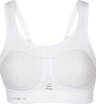 Purelime Compression Bra - High Impact Sports bh Hvid Dame