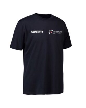 ID 0500 Mørkeblå Voksen T-shirt med NFH Tryk og navn