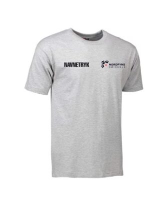 ID 0510 Grå Voksen T-shirt med NFH Tryk