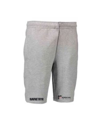 ID 0608 Grå Voksen Jogging shorts med NFH Tryk og navn