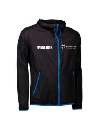 ID 0710 Sort og Blå Voksen Jakke med NFH Tryk og navn