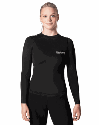 LiiteGuard Spine-Tech Baselayer Løbetrøjer Black Dame
