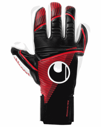 Uhlsport Powerline Absolutgrip Finger Surround Målmandshandsker Sort-Rød Unisex