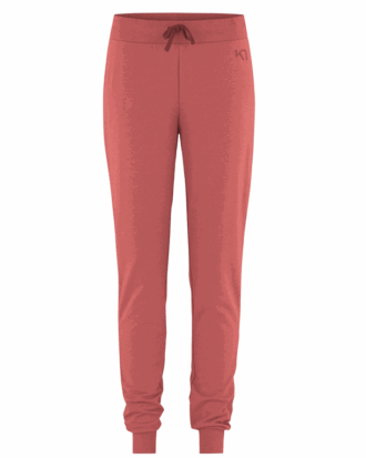 KARI TRAA Crew Sweat Pant Dark Dusty Orange Dame