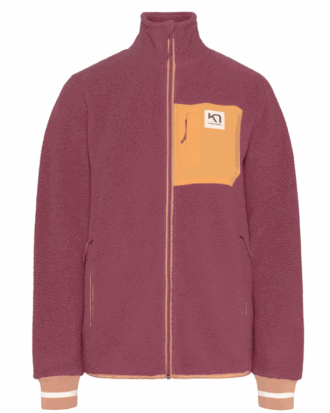 Kari Traa Rothe Midlayer Fleecetrøje Magenta/Orange Dame