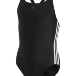 Adidas FIT SUIT 3S Y Badedragter Sort-Hvid Pige