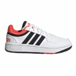 Adidas Hoops 3.0 K Børnesko Hvid-Sort-Rød Børn