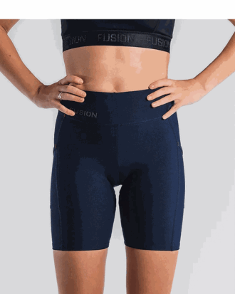 Fusion Womens C3 Short Training Tight Night Blue Dame