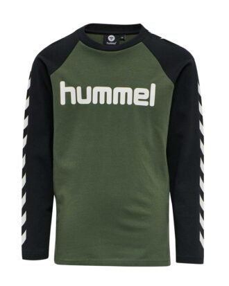 Hummel Boys Langærmet t-shirt Grøn-Sort Børn