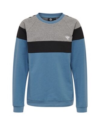 Hummel Hmlbrooklyn Sweatshirt Grå/Blå Børn
