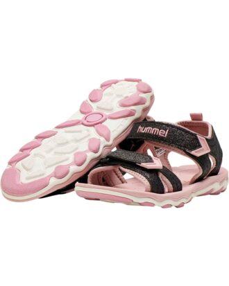 Hummel Sport Glitter Sandaler Sort-Pink Børn