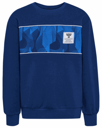 Hummel Elon Sweatshirt Trøje Estate Blue Børn
