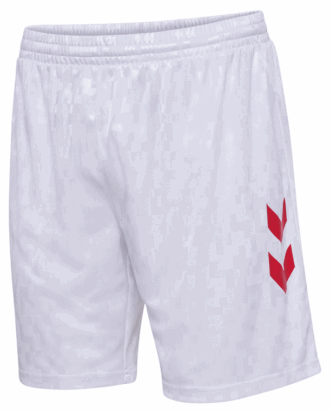 DBU Hjemmebane Fodboldshorts White-Tango Red Unisex