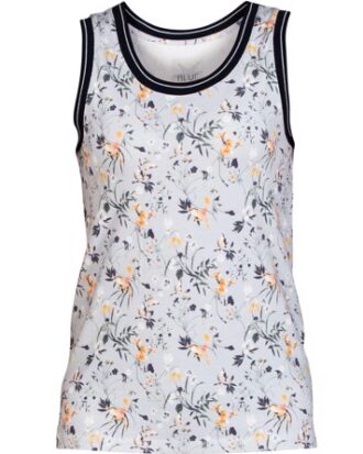 Blue Top Anastasia Top Blå med blomsterprint Dame