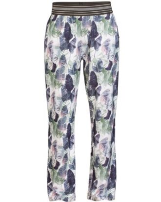Blue Bukser Julia Pants Blå med mønster Dame
