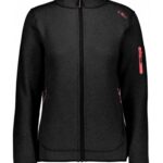 CMP Knit Fleece Jacket Fritid Grå Dame
