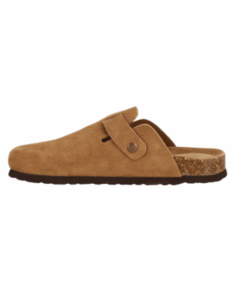 Cruz Corwin Leather Cork Clog Sandal Toffee Dame