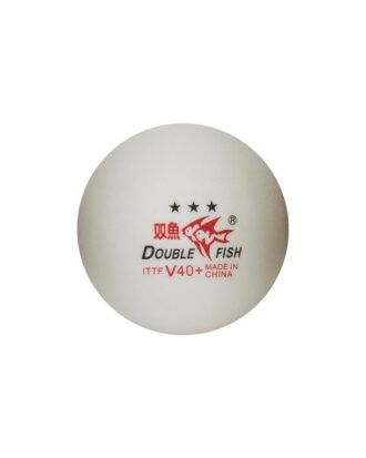 Double Fish 40+ 3-stars Bordtennisbolde Hvid Unisex