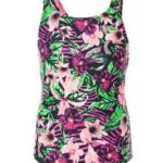 Zig Zag Evelyn Swimsuit Badedragter Pink-Grøn Børn