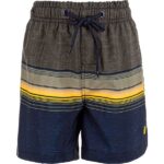 Zig Zag Sunset Badeshorts Grøn-Gul-Blå Børn
