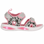 Zig Zag Flouer Sandaler Silver Pink Børn