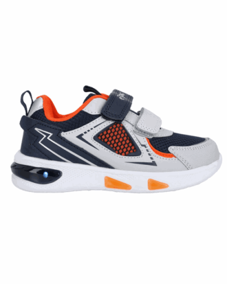 Zig Zag Fulgur Børnesko Navy-Orange-Grå Børn