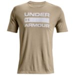 Under Armour Wordmark T-shirts Beige Herre
