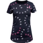Under Armour Live Printed WM SS T-shirts Sort Børn