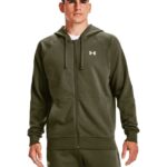 Under Armour Rival Cotton FZ Trøje Grøn Herre