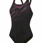 Speedo HyperBoom Placement Muscleback Badedragter Black-Pink Dame