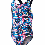 Speedo Digital Allover Leaderback Badedragt Multifarvet Pige