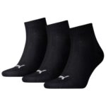 Puma Strømpe Quarter 3-pack strømper Sort Unisex