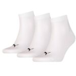 Puma Strømpe Quarter 3-pack strømper Hvid Unisex