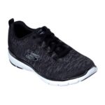 Skechers Flex Appeal 3.0 Fitness sko sort meleret Dame