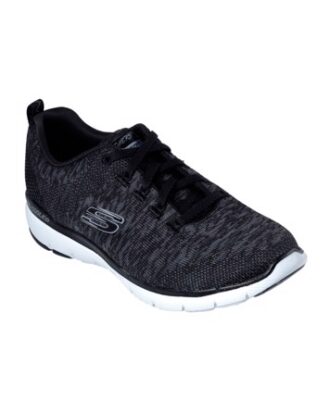 Skechers Flex Appeal 3.0 Fitness sko sort meleret Dame