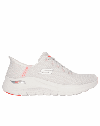 Skechers Slip-in Arch Fit Sko Sand/Lyserød Dame
