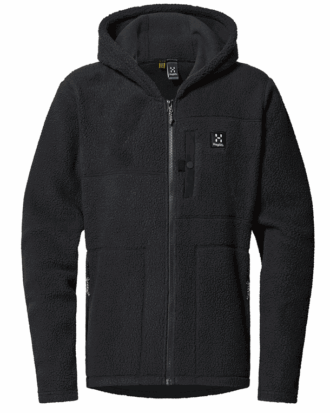 Haglöfs Malung Pile Hoodie Fleecetrøje True Black Herre