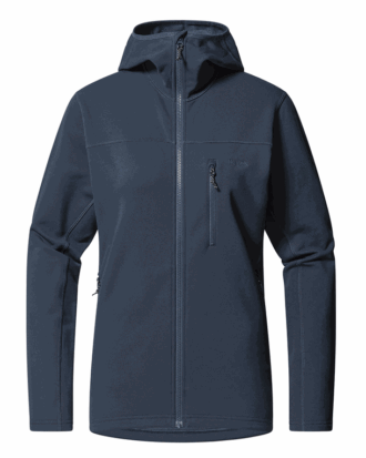 Haglöfs Rosson Mid Hoodie Fleecetrøje Tarn Blue Dame