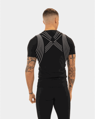 LiiteGuard Spine-Tech T-shirt Sort Herre