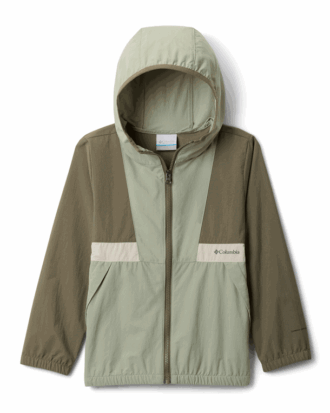 Columbia Spire Vally Windbreaker Stone Green Børn