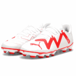 Puma Future Play FG/AG Hvid-Pink Børn
