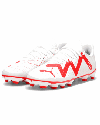 Puma Future Play FG/AG Hvid-Pink Børn