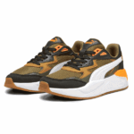 Puma X-Ray Speed Natural Børnesko Olivengrøn-Orange Børn